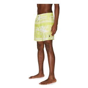 Spyder Swimsuit Tropical Board Shorts Yellow Palms UV Protection Breathable Sz L